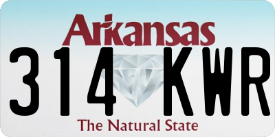 AR license plate 314KWR