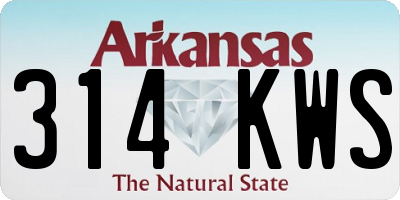 AR license plate 314KWS