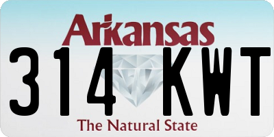 AR license plate 314KWT