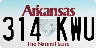 AR license plate 314KWU