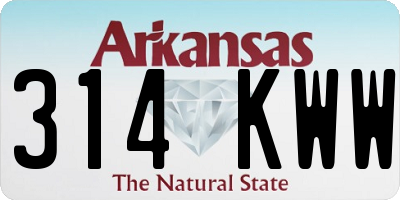 AR license plate 314KWW