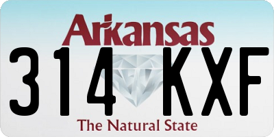 AR license plate 314KXF