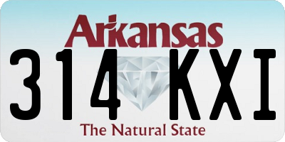 AR license plate 314KXI