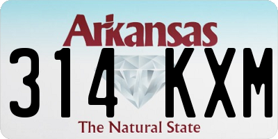 AR license plate 314KXM