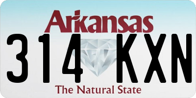 AR license plate 314KXN