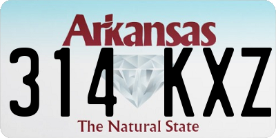 AR license plate 314KXZ