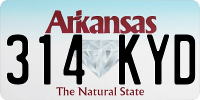 AR license plate 314KYD