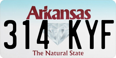 AR license plate 314KYF