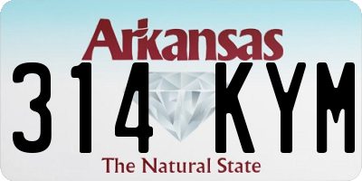 AR license plate 314KYM