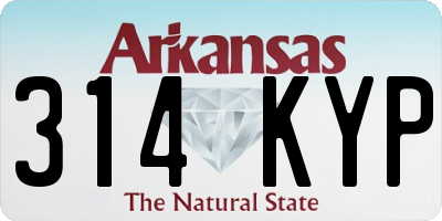 AR license plate 314KYP