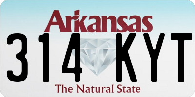 AR license plate 314KYT