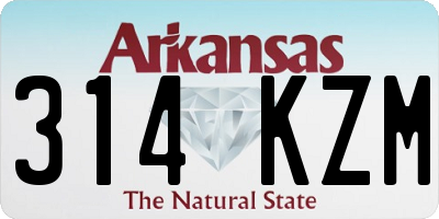 AR license plate 314KZM