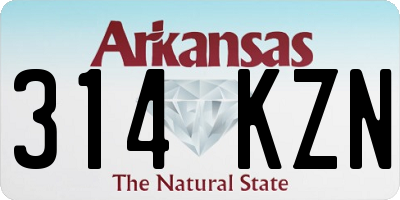 AR license plate 314KZN
