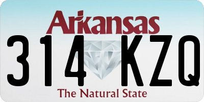 AR license plate 314KZQ