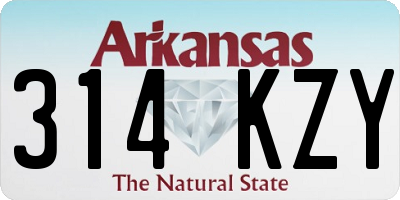 AR license plate 314KZY