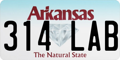 AR license plate 314LAB