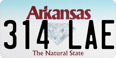 AR license plate 314LAE