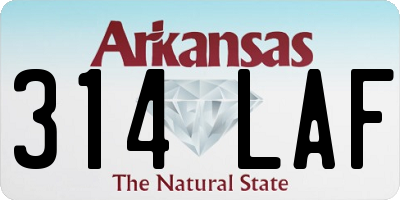 AR license plate 314LAF