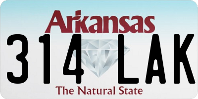 AR license plate 314LAK