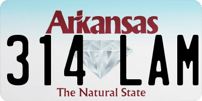 AR license plate 314LAM