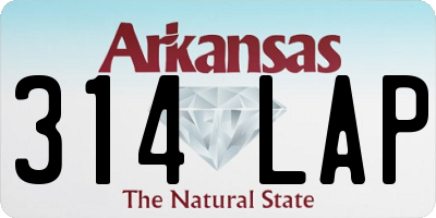 AR license plate 314LAP