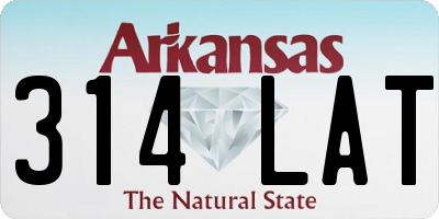 AR license plate 314LAT