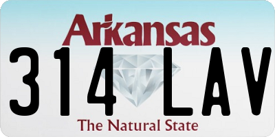 AR license plate 314LAV