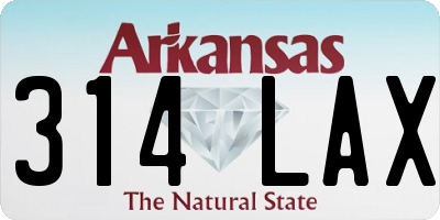AR license plate 314LAX