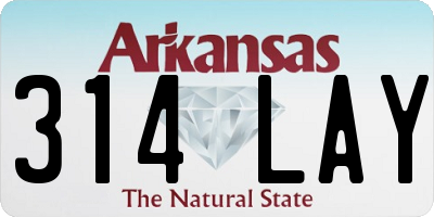 AR license plate 314LAY