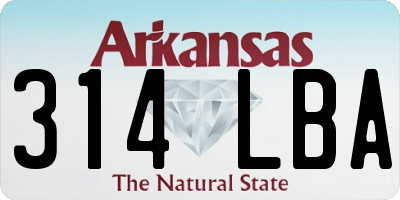 AR license plate 314LBA