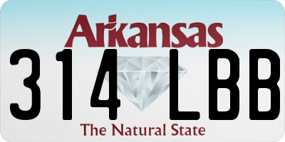 AR license plate 314LBB