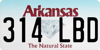 AR license plate 314LBD