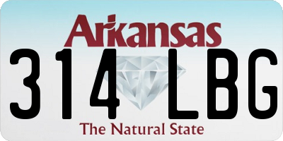 AR license plate 314LBG