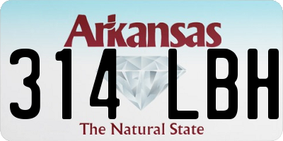 AR license plate 314LBH