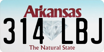 AR license plate 314LBJ