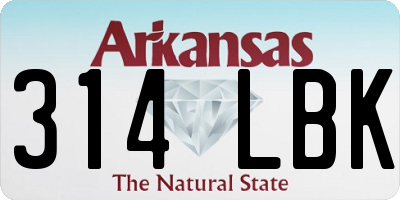 AR license plate 314LBK