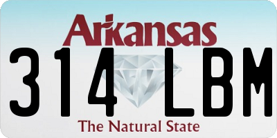 AR license plate 314LBM