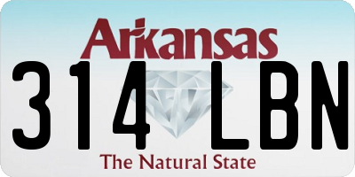 AR license plate 314LBN
