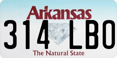 AR license plate 314LBO