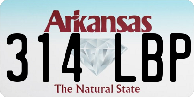 AR license plate 314LBP