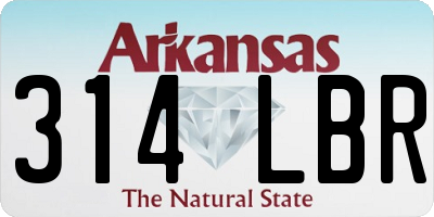 AR license plate 314LBR