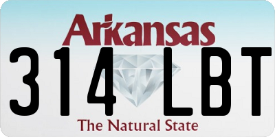 AR license plate 314LBT