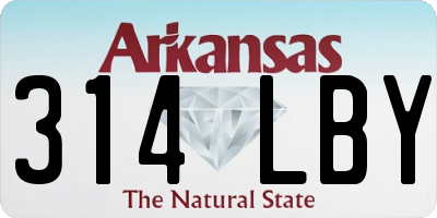 AR license plate 314LBY