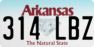 AR license plate 314LBZ