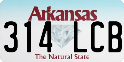 AR license plate 314LCB