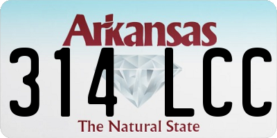 AR license plate 314LCC