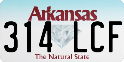 AR license plate 314LCF