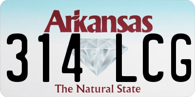 AR license plate 314LCG