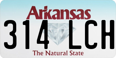 AR license plate 314LCH