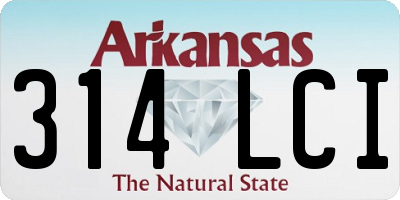 AR license plate 314LCI